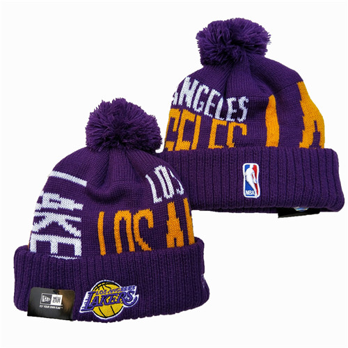 Los Angels Lakers Team Logo Knit Hat YD Los Angels Lakers Team Logo Knit Hat YD