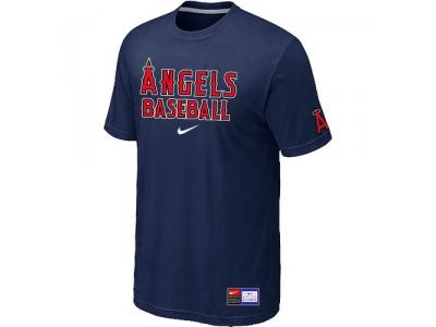 Los Angels of Anaheim D.Blue NEW Short Sleeve Practice T-Shirt Los Angels of Anaheim D.Blue NEW Short Sleeve Practice T-Shirt