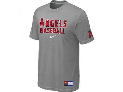 Los Angels of Anaheim L.Grey NEW Short Sleeve Practice T-Shirt Los Angels of Anaheim L.Grey NEW Short Sleeve Practice T-Shirt