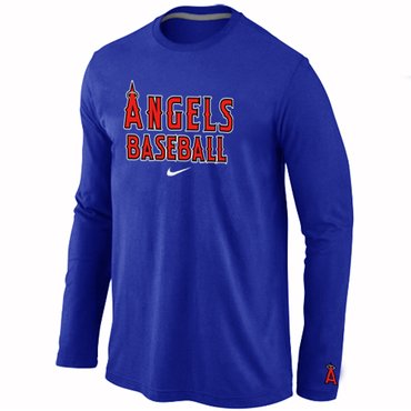 Los Angels of Anaheim Long Sleeve T-Shirt Blue Los Angels of Anaheim Long Sleeve T-Shirt Blue