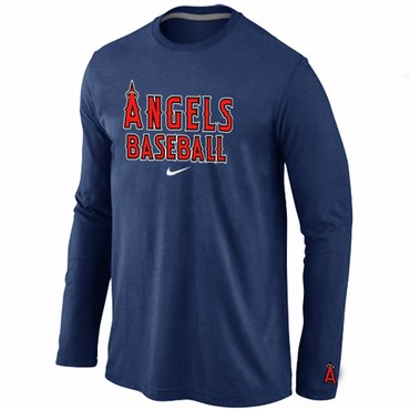 Los Angels of Anaheim Long Sleeve T-Shirt D.Blue Los Angels of Anaheim Long Sleeve T-Shirt D.Blue