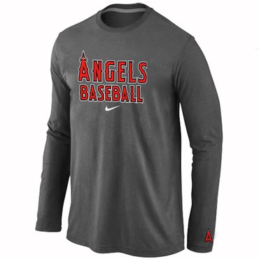Los Angels of Anaheim Long Sleeve T-Shirt D.Grey Los Angels of Anaheim Long Sleeve T-Shirt D.Grey
