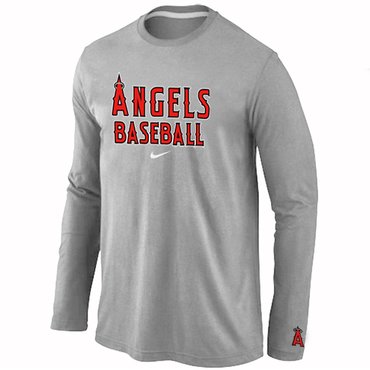 Los Angels of Anaheim Long Sleeve T-Shirt Grey Los Angels of Anaheim Long Sleeve T-Shirt Grey