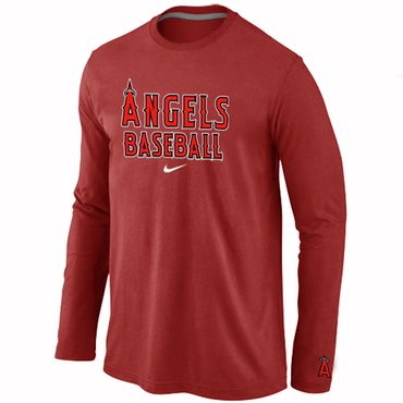Los Angels of Anaheim Long Sleeve T-Shirt RED Los Angels of Anaheim Long Sleeve T-Shirt RED