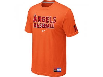 Los Angels of Anaheim Orange NEW Short Sleeve Practice T-Shirt Los Angels of Anaheim Orange NEW Short Sleeve Practice T-Shirt