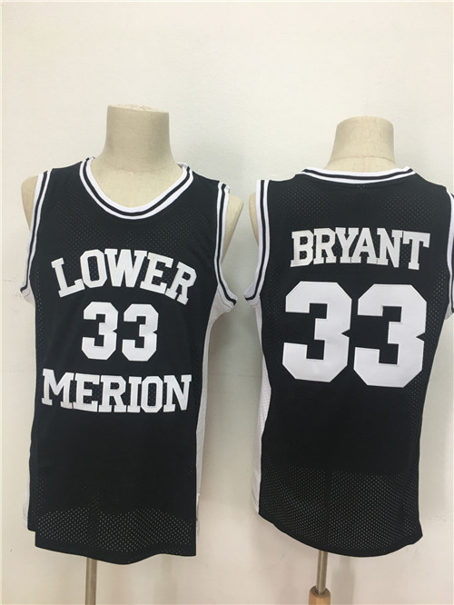 Lower Merion Aces 33 Kobe Bryant Black High School Mesh Basketball Jersey Lower Merion Aces 33 Kobe Bryant Black High School Mesh Basketball Jersey
