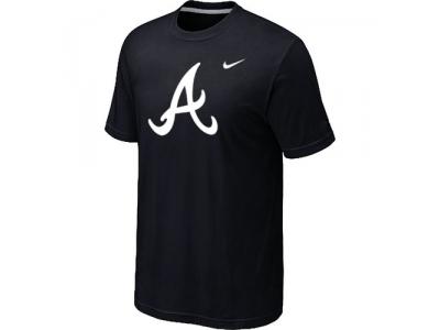 MLB Atlanta Braves Heathered NEW Black Blended T-Shirt MLB Atlanta Braves Heathered NEW Black Blended T-Shirt