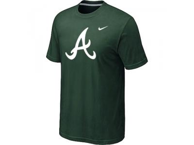 MLB Atlanta Braves Heathered NEW D.Green Blended T-Shirt MLB Atlanta Braves Heathered NEW D.Green Blended T-Shirt