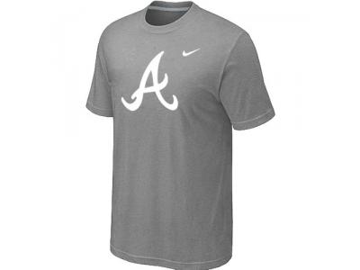 MLB Atlanta Braves Heathered NEW L.Grey Blended T-Shirt MLB Atlanta Braves Heathered NEW L.Grey Blended T-Shirt