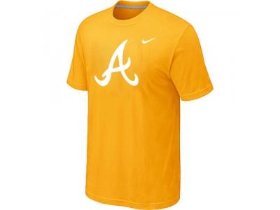 MLB Atlanta Braves Heathered NEW Yellow Blended T-Shirt MLB Atlanta Braves Heathered NEW Yellow Blended T-Shirt