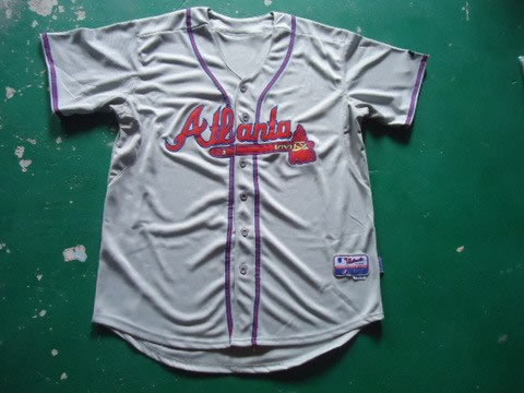MLB Atlanta Braves blank jerseys gray