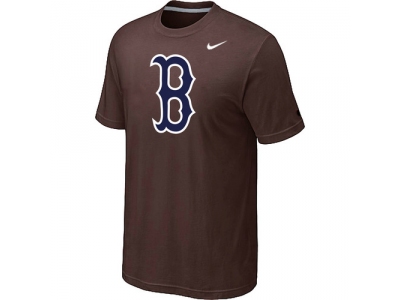 MLB Boston Red Sox Heathered NEW Brown Blended T-Shirt MLB Boston Red Sox Heathered NEW Brown Blended T-Shirt