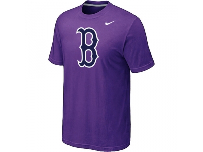MLB Boston Red Sox Heathered NEW Purple Blended T-Shirt MLB Boston Red Sox Heathered NEW Purple Blended T-Shirt