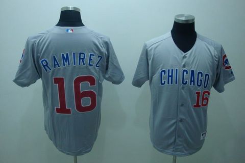 MLB Chicago Cubs 16 Aramis Ramirez jerseys gray