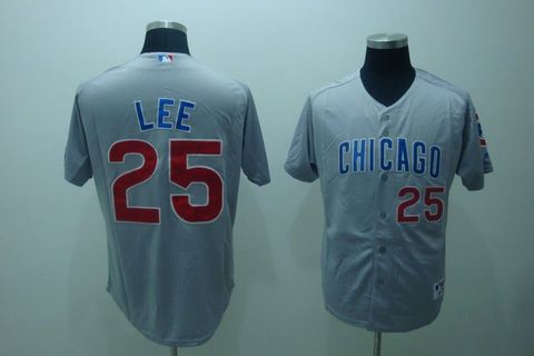 MLB Chicago Cubs 25 Derrek Lee jerseys gray