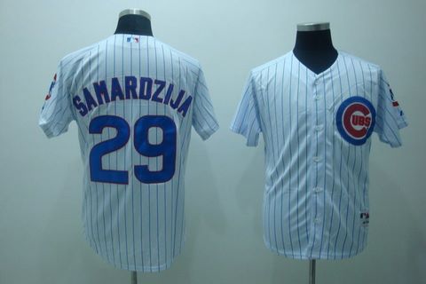 MLB Chicago Cubs 29 Samardzija jerseys Pinstripe