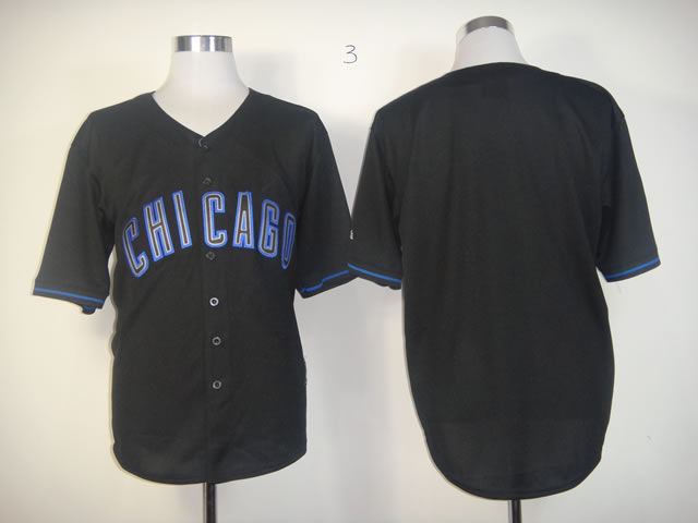 MLB Chicago Cubs blank Black Fashion Jerseys