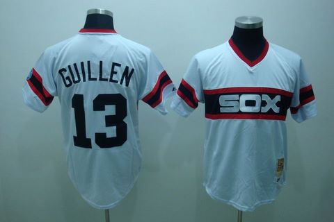MLB Chicago White Sox 13 GUILLEN jerseys white
