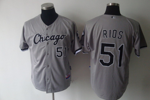 MLB Chicago White Sox 51 RIOS grey jerseys