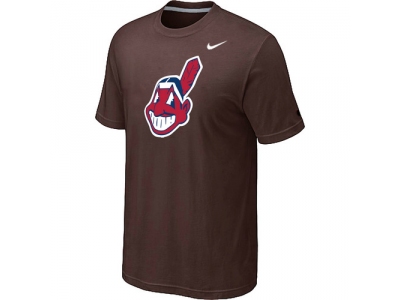 MLB Cleveland Indians Heathered NEW Brown Blended T-Shirt