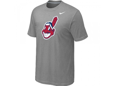 MLB Cleveland Indians Heathered NEW L.Grey Blended T-Shirt