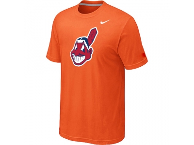 MLB Cleveland Indians Heathered NEW Orange Blended T-Shirt