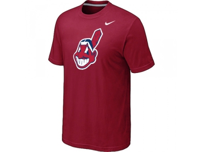 MLB Cleveland Indians Heathered NEW Red Blended T-Shirt