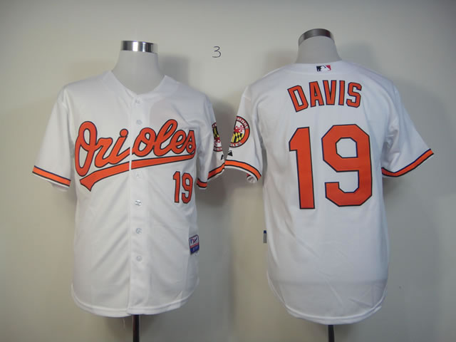 MLB Jerseys Baltimore Orioles #19 Chris Davis white Jersey