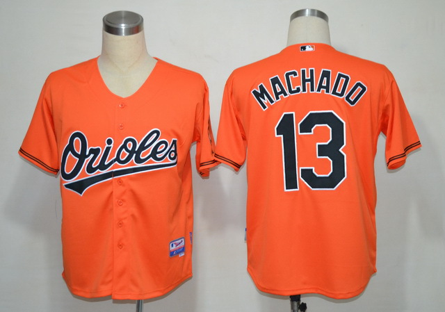 MLB Jerseys Baltimore Orioles 13 Manny Machado Orange
