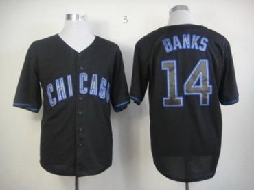MLB Jerseys Chicago Cubs #14 banks black(fashion)