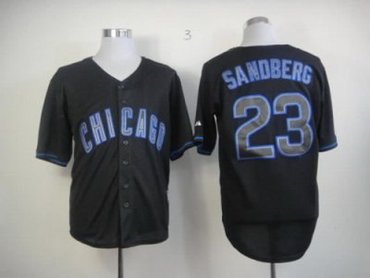MLB Jerseys Chicago Cubs #23 sandberg black(fashion)