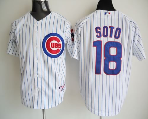 MLB Jerseys Chicago Cubs 18 Geovany Soto white