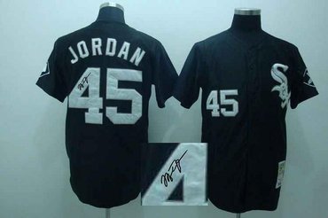 MLB Jerseys Chicago White Sox 45 JENKS Black Signed Jersey