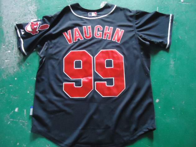 MLB Jerseys Cleveland Indians 99 Vaughn Blue