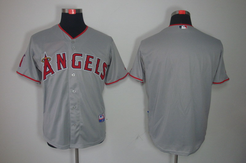 MLB Jerseys Los Angeles Angels Blank Grey Jerseys
