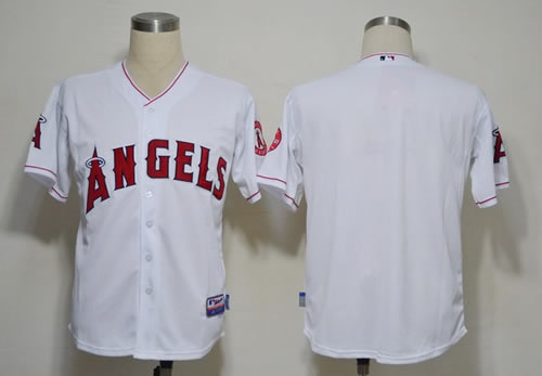 MLB Jerseys Los Angeles Angels Blank White Jerseys