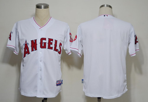 MLB Jerseys Los Angeles Angels Blank White Jerseys