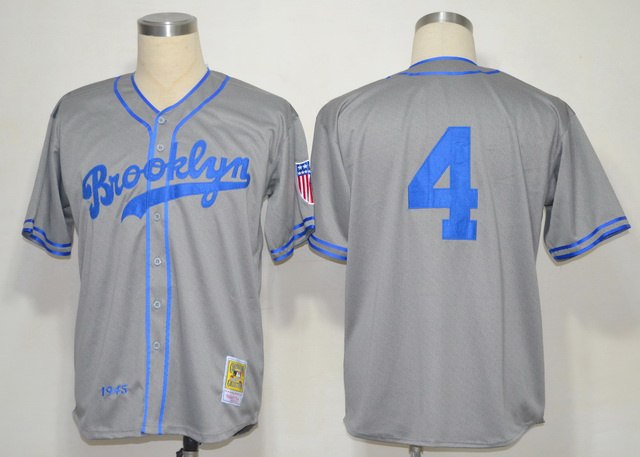 MLB Jerseys Los Angeles Dodgers 4 Grey Jerseys M&N 1945