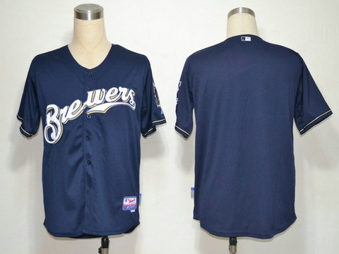 MLB Jerseys Milwaukee Brewers Blank Blue Cheap MLB Jerseys