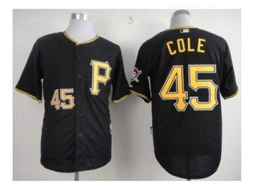 MLB Jerseys Pittsburgh Pirates #45 Cole black