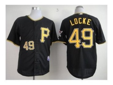 MLB Jerseys Pittsburgh Pirates #49 Locke black