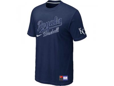 MLB Kansas City Royals D.Blue NEW Short Sleeve Practice T-Shirt MLB Kansas City Royals D.Blue NEW Short Sleeve Practice T-Shirt