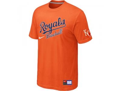 MLB Kansas City Royals Orange NEW Short Sleeve Practice T-Shirt MLB Kansas City Royals Orange NEW Short Sleeve Practice T-Shirt