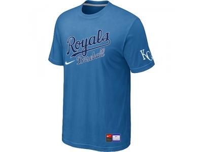 MLB Kansas City Royals light Blue NEW Short Sleeve Practice T-Shirt MLB Kansas City Royals light Blue NEW Short Sleeve Practice T-Shirt
