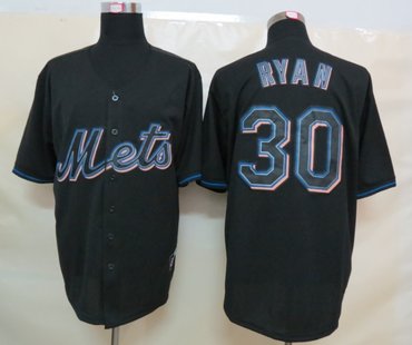 MLB New York Mets 30 Ryan Black Fashion Jerseys