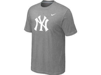 MLB New York Yankees Heathered L.Grey NEW Blended T-Shirt