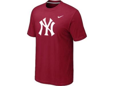 MLB New York Yankees Heathered Red NEW Blended T-Shirt MLB New York Yankees Heathered Red NEW Blended T-Shirt