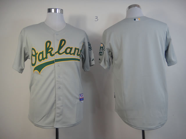 MLB Oakland Athletics grey blank jerseys