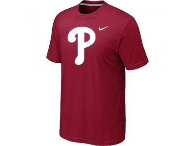 MLB Philadelphia Phillies Heathered Red NEW Blended T-Shirt MLB Philadelphia Phillies Heathered Red NEW Blended T-Shirt