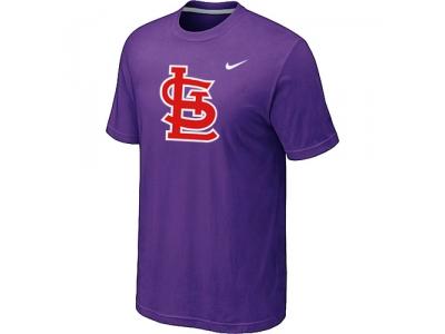 MLB St.Louis Cardinals Heathered Purple NEW Blended T-Shirt MLB St.Louis Cardinals Heathered Purple NEW Blended T-Shirt